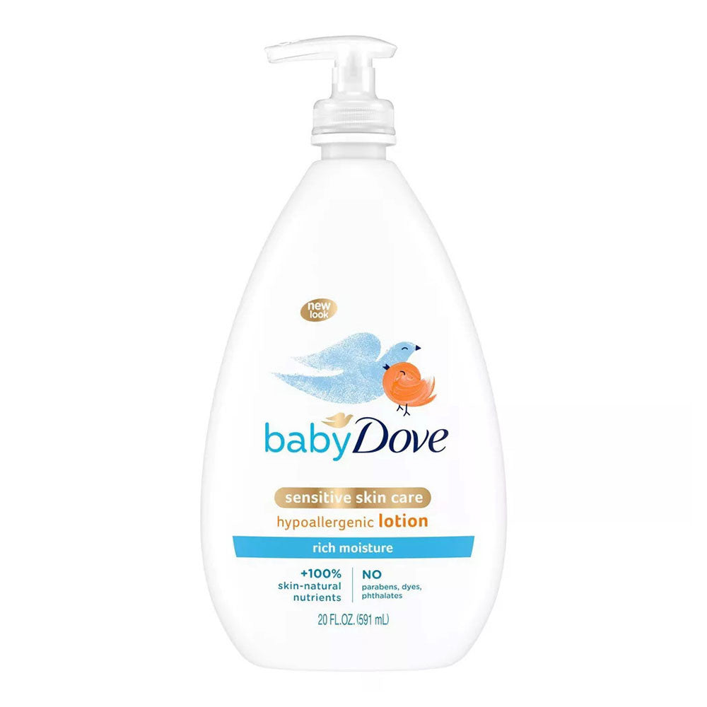 Baby Dove Rich Moisture Sensitive Skin Hypoallergenic Lotion, 20 Oz